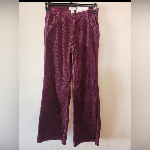 Arizona Jean Company Pants - Arizona baggy Corduroy Pants Womens Mid Rise Zip Fly purple size 1